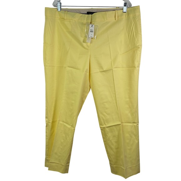 Talbots Pants - Talbots Signature Twill Crops Yellow Buttercup Pants Womens 18 New